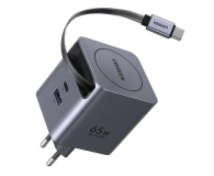 UGREEN Ładowarka sieciowa GaN X615USB-C + USB65W z kablem szara - 1417002 - zdjęcie 2